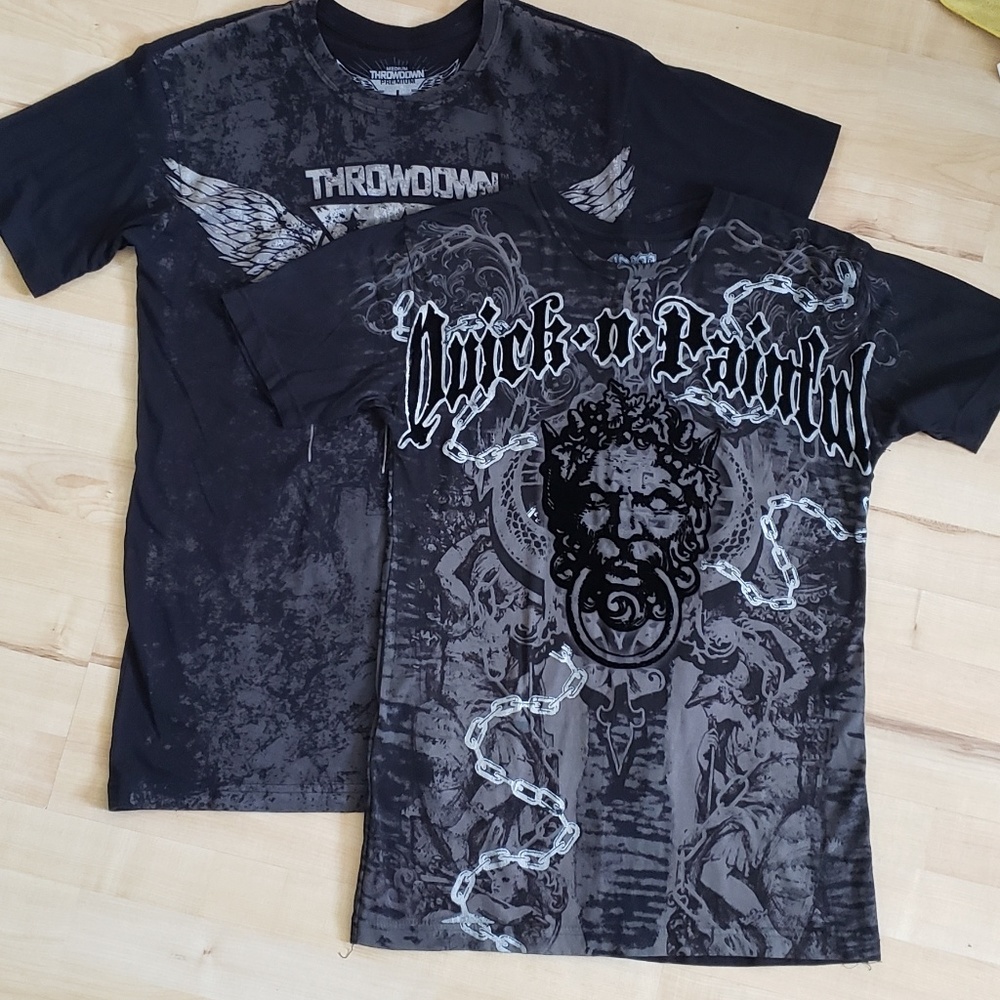 2 Men's Gym/MMA Shirts BUNDLE